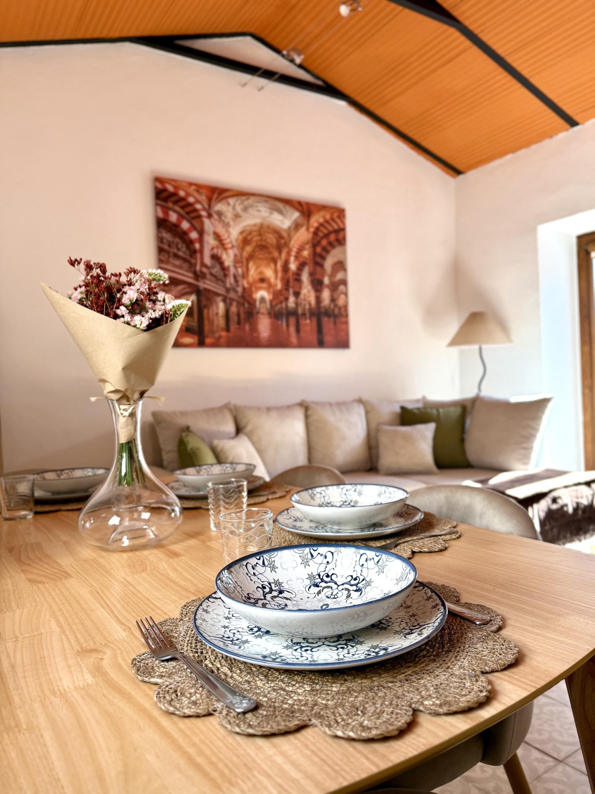 Salón del apartamento turístico en Córdoba