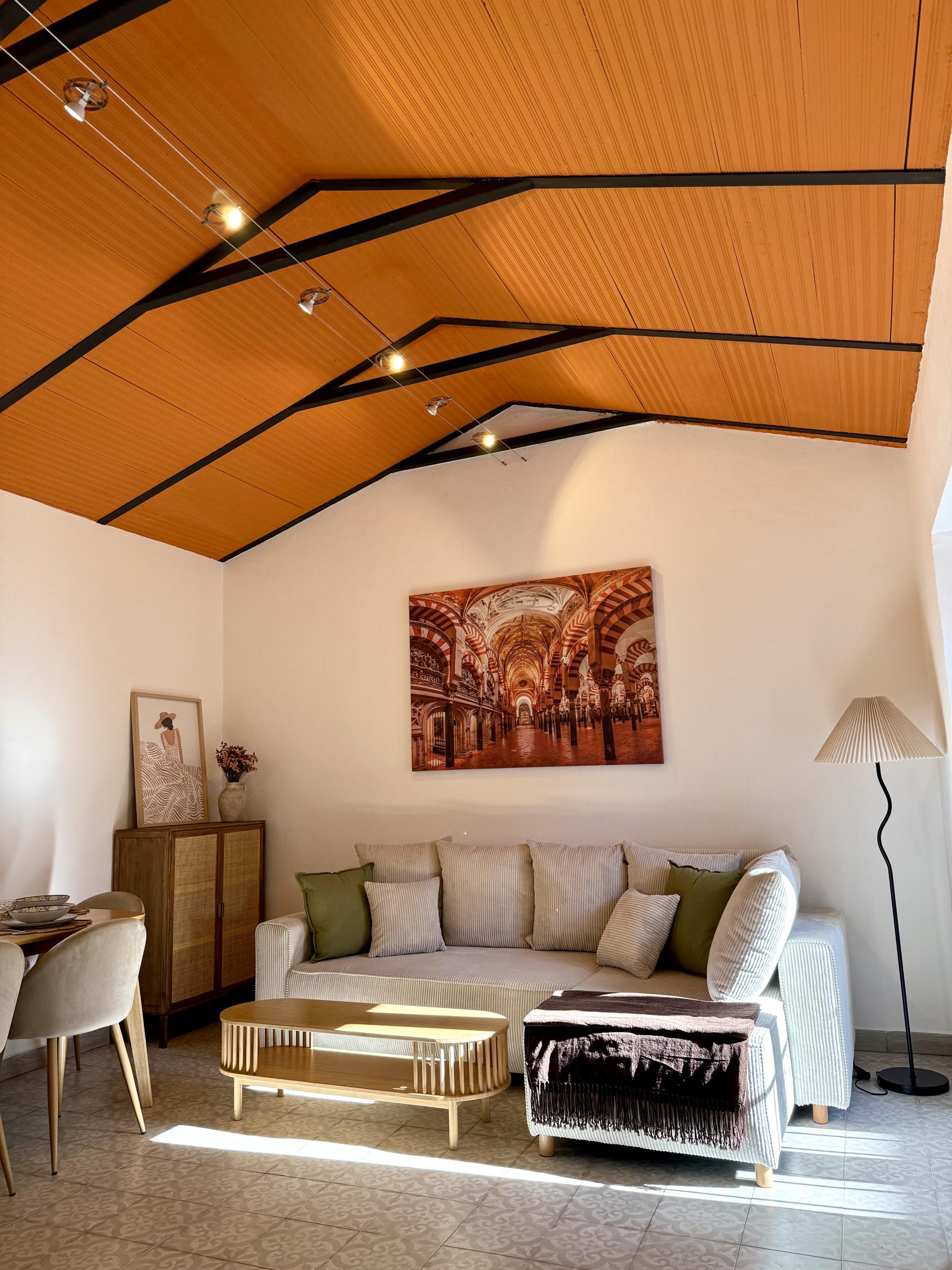 Salón del apartamento turístico en Córdoba
